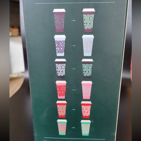 Starbucks Limited Edition Hot Cup Set with 6 cups/lids-New In Box! - Picture 2 of 5